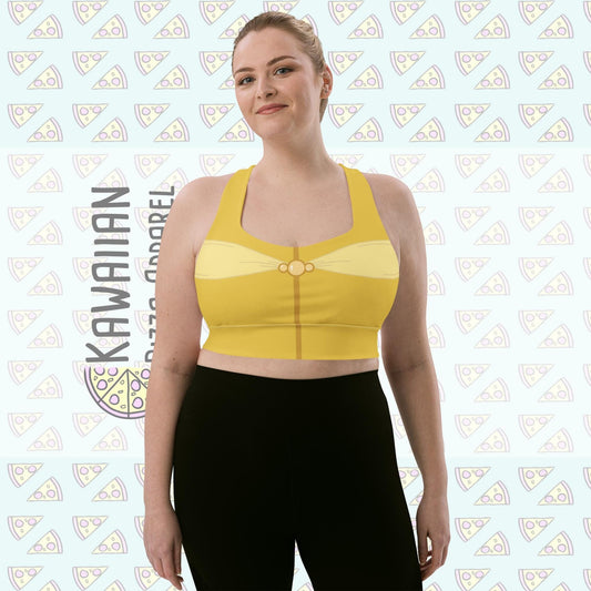 RUSH ORDER: Belle Inspired All-Over Print Recycled Longline Sports Bra