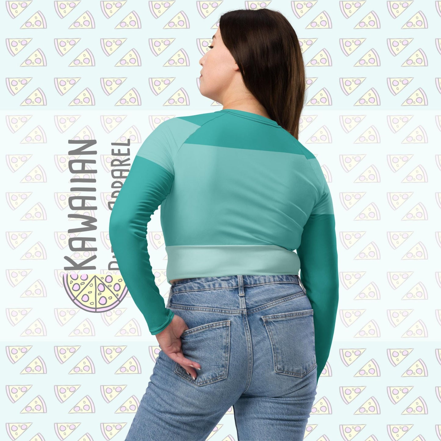 RUSH ORDER: Jasmine Inspired Recycled long-sleeve crop top
