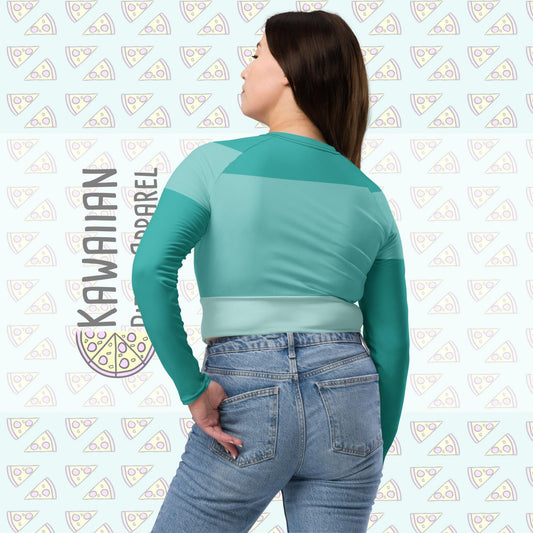 RUSH ORDER: Jasmine Inspired Recycled long-sleeve crop top