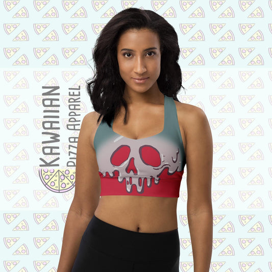 RUSH ORDER: Poison Apple Inspired All-Over Print Recycled Longline Sports Bra