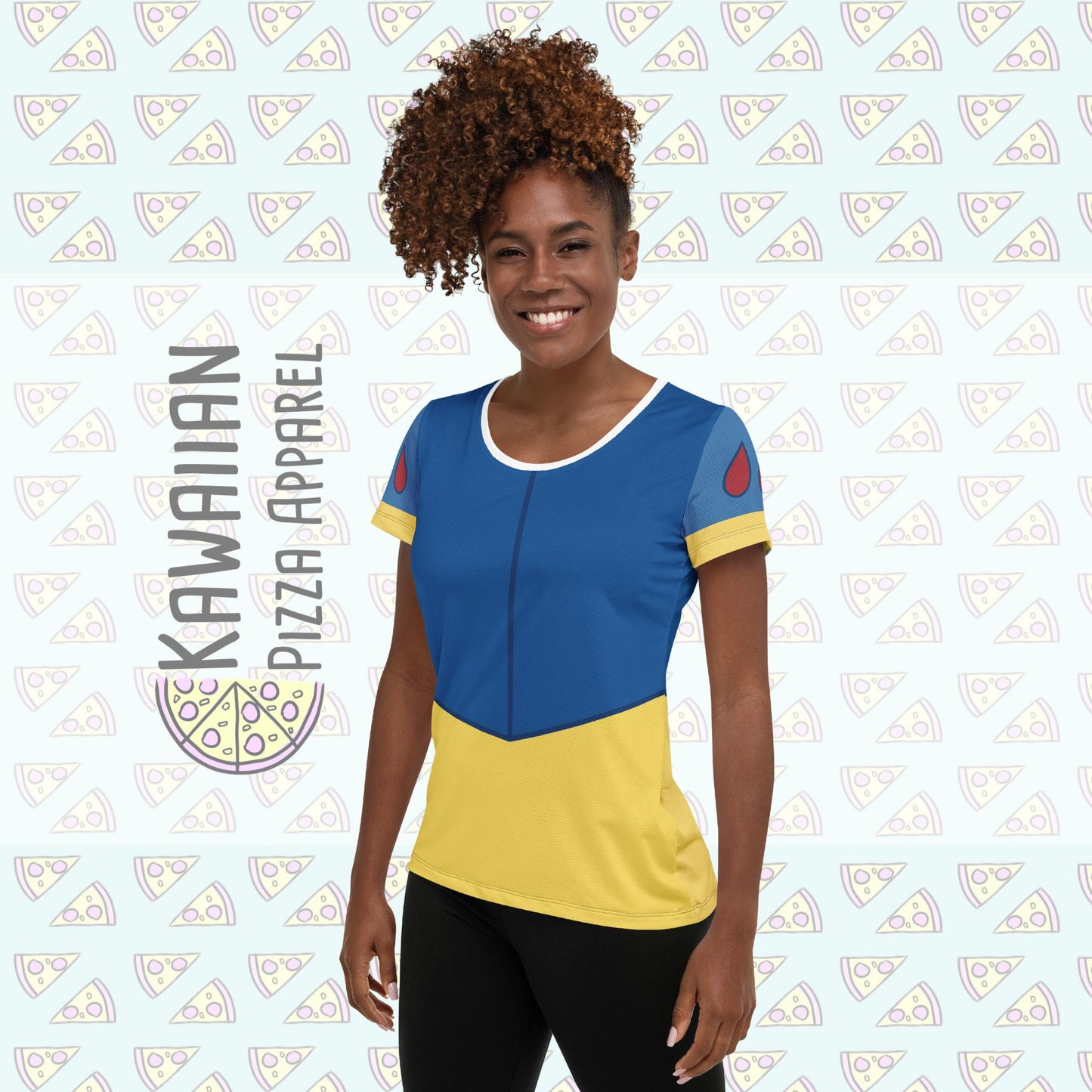 RUSH ORDER: Snow White Inspired All-Over Print Women's Athletic T-shirt