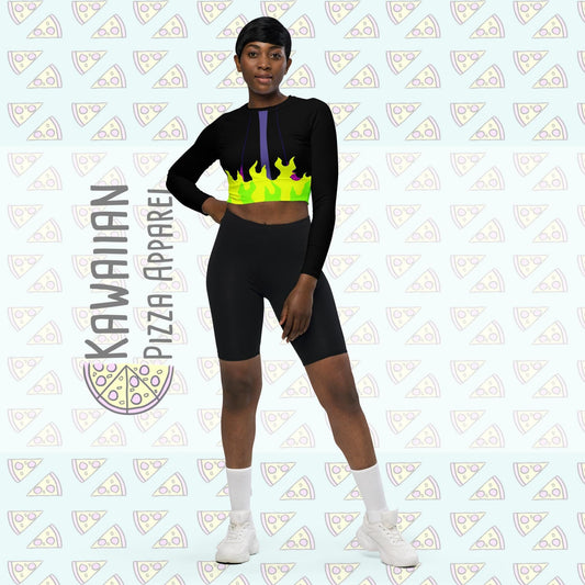 RUSH ORDER: Maleficent Inspired Recycled long-sleeve crop top