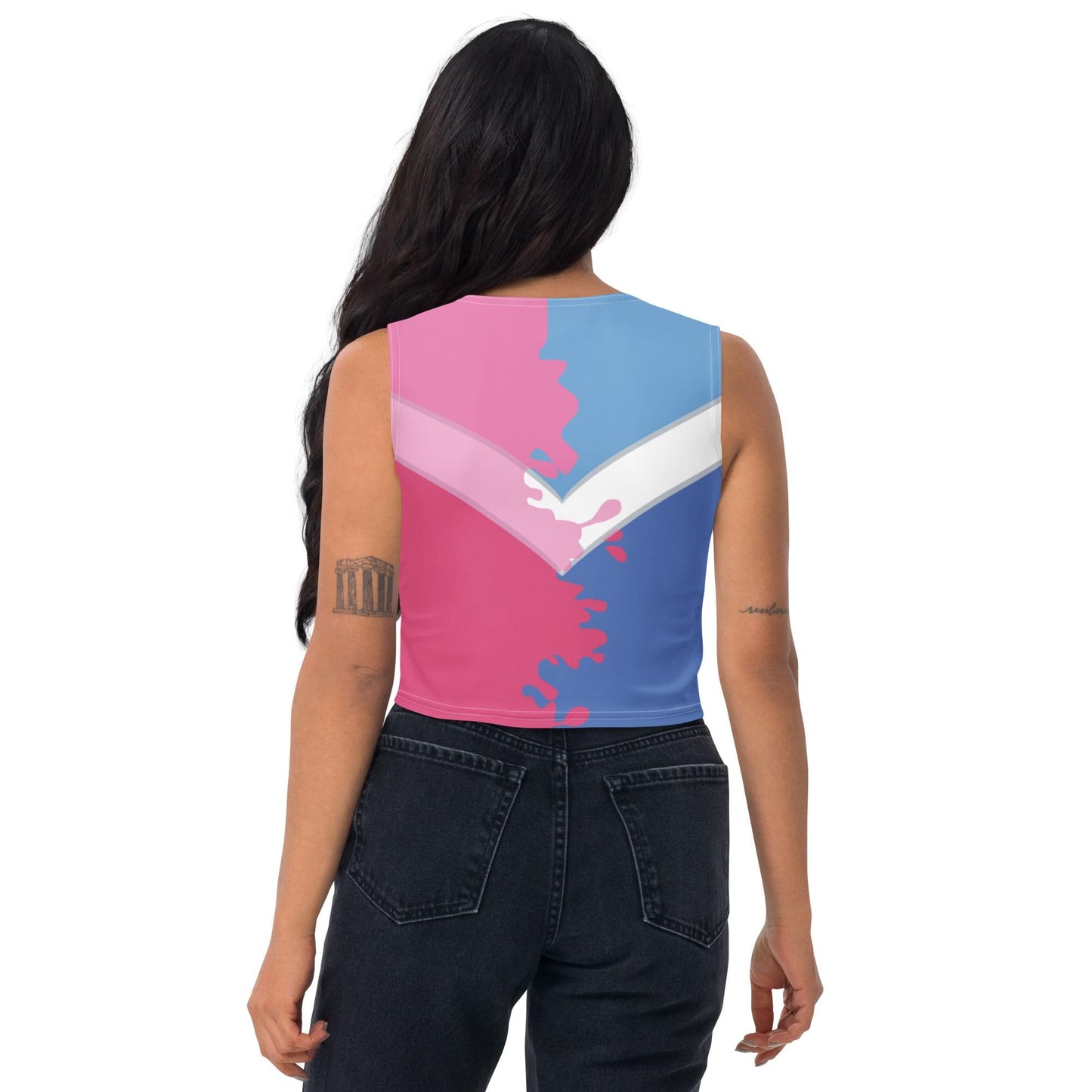 RUSH ORDER: Make It Pink, Make It Blue Aurora Inspired Crop Top