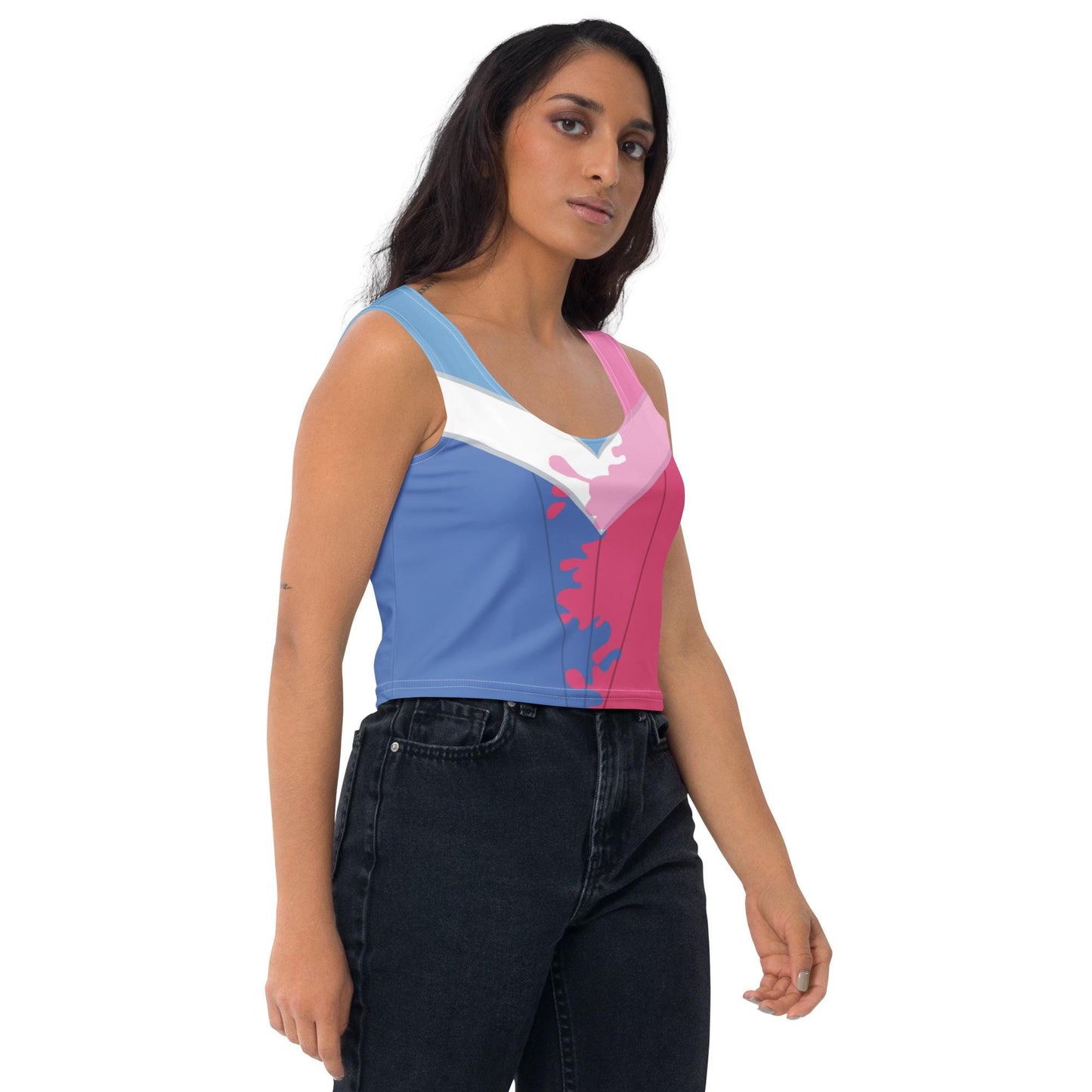 RUSH ORDER: Make It Pink, Make It Blue Aurora Inspired Crop Top