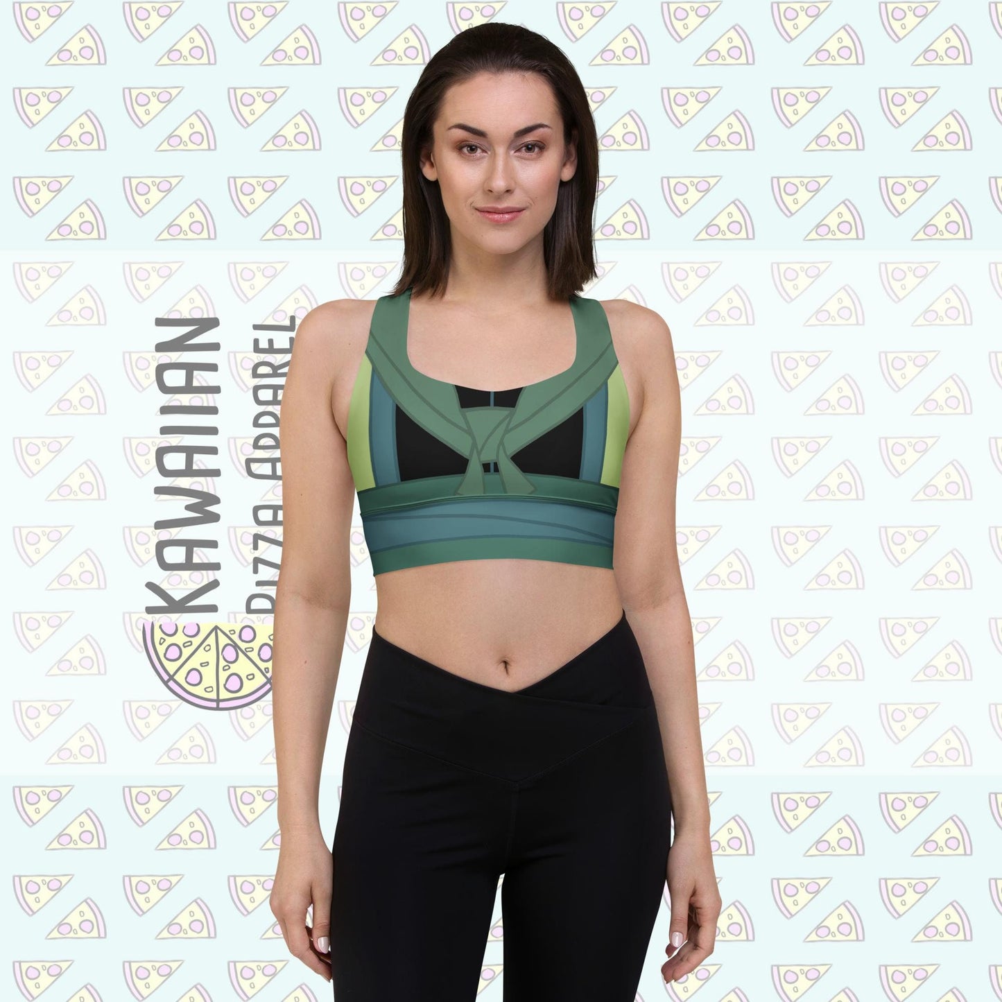 RUSH ORDER: Ping Inspired All-Over Print Recycled Longline Sports Bra