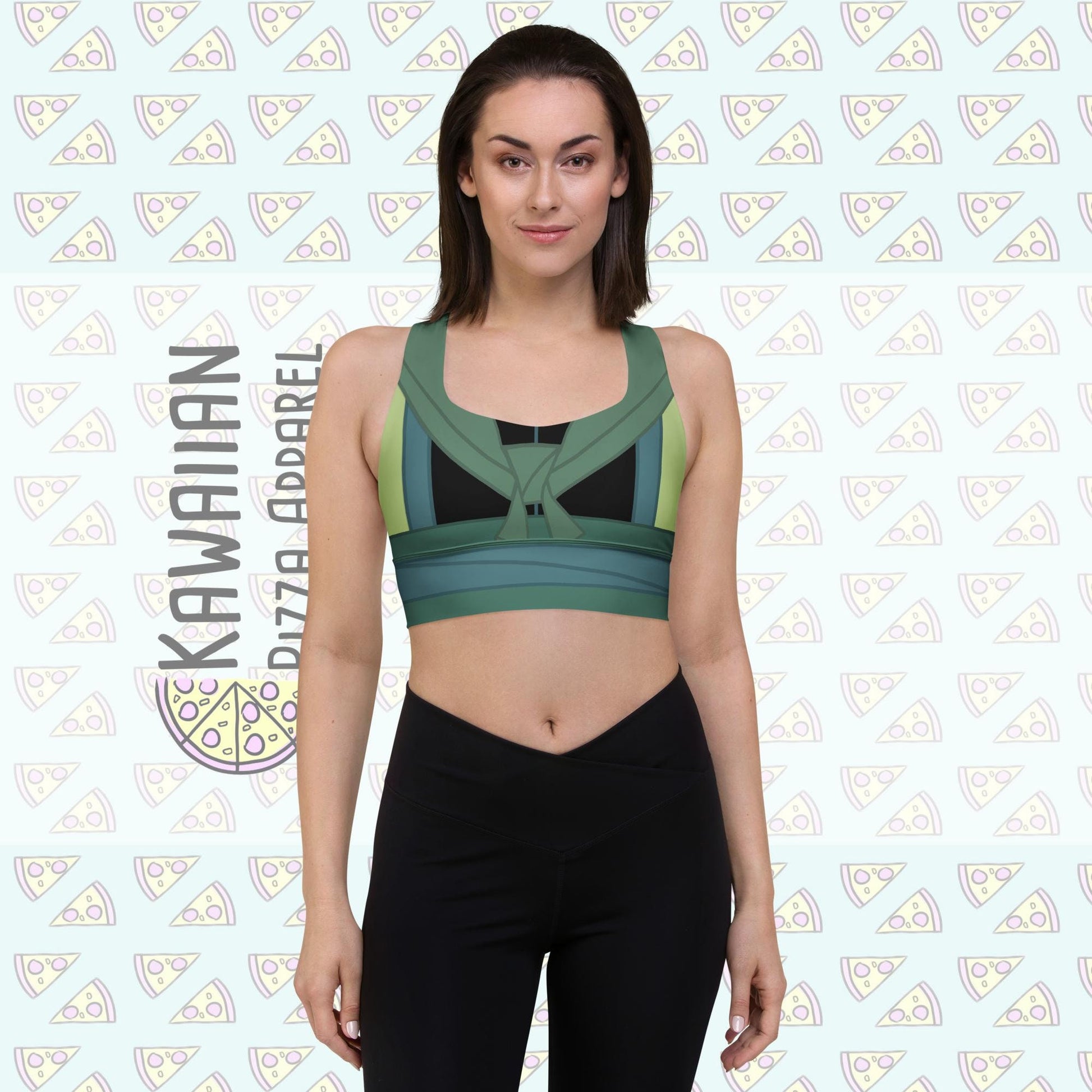 RUSH ORDER: Ping Inspired All-Over Print Recycled Longline Sports Bra