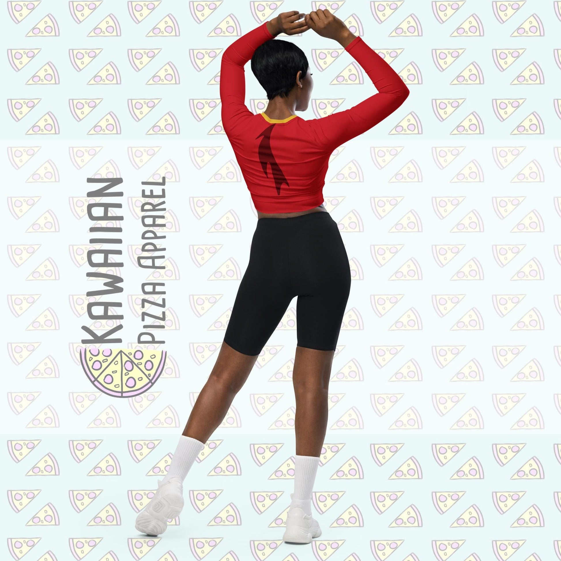 RUSH ORDER: Mushu Inspired Recycled long-sleeve crop top