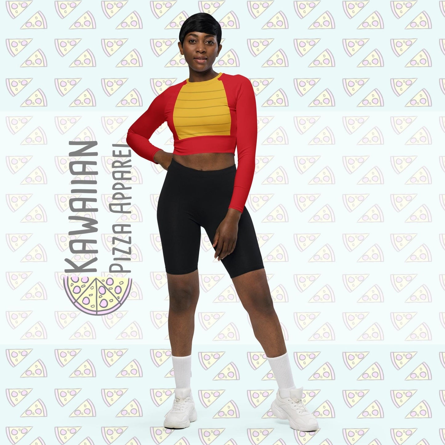 RUSH ORDER: Mushu Inspired Recycled long-sleeve crop top