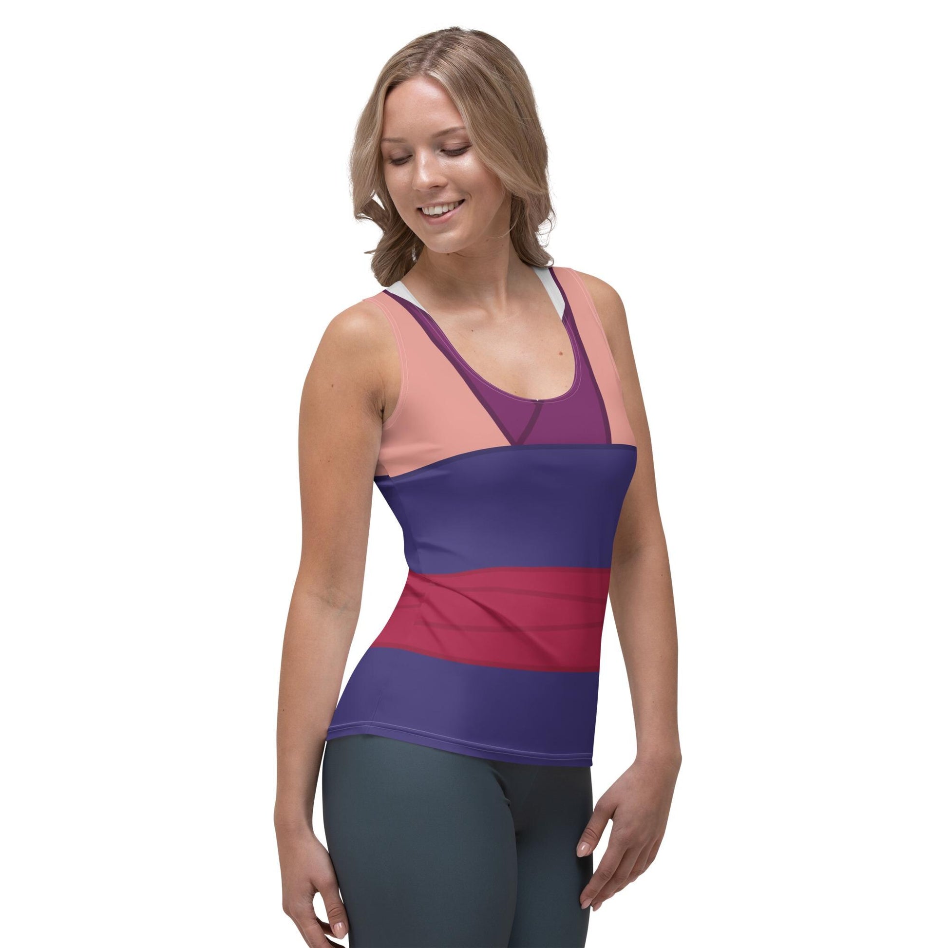 RUSH ORDER: Pink Mulan Inspired Sublimation Cut & Sew Tank Top