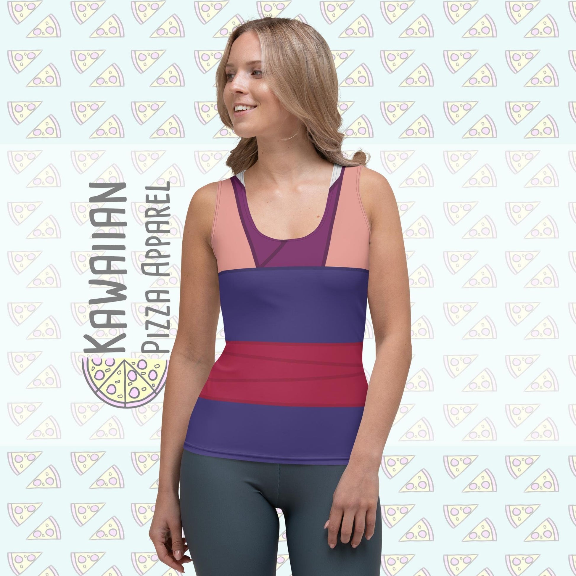 RUSH ORDER: Pink Mulan Inspired Sublimation Cut & Sew Tank Top