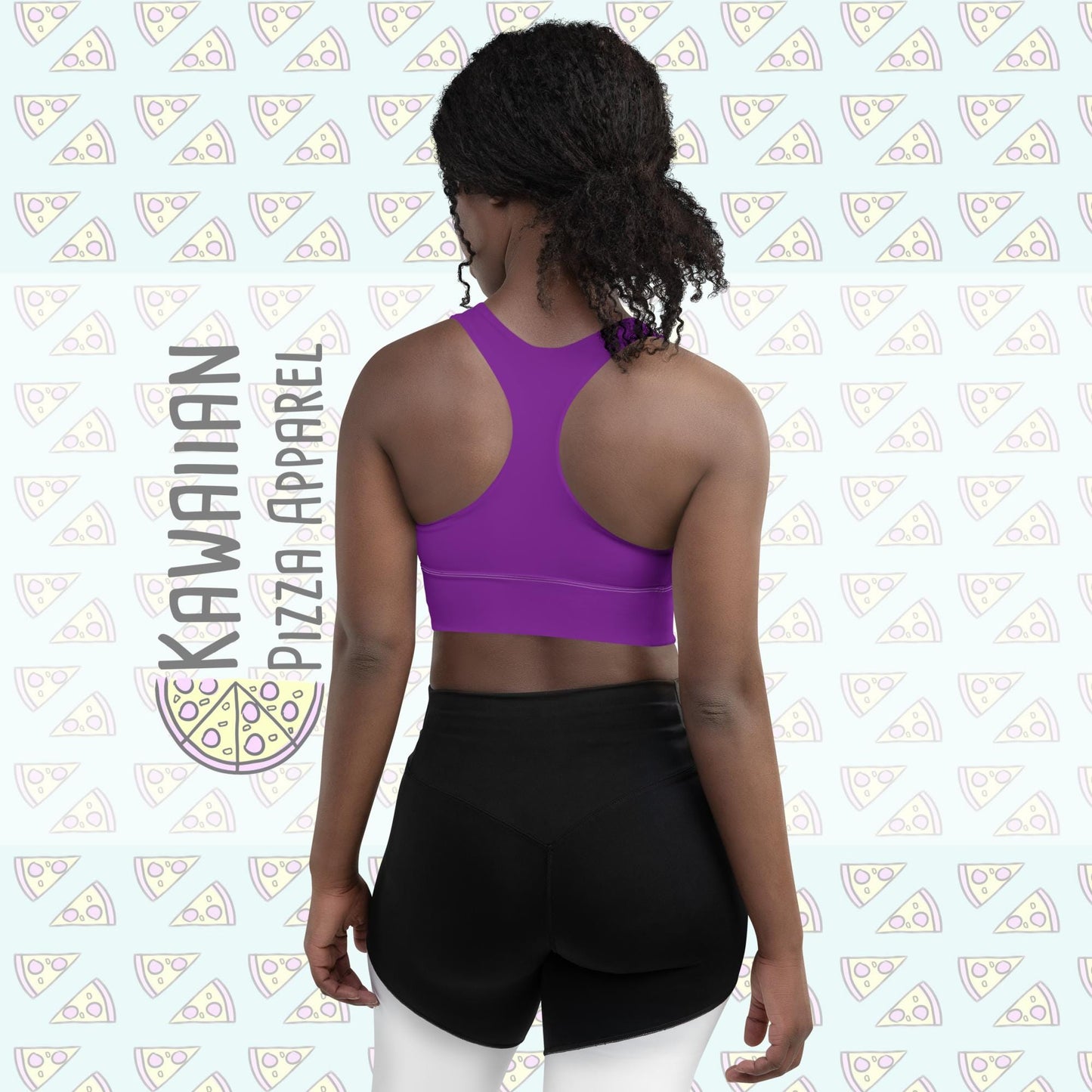 RUSH ORDER: Aladdin Inspired All-Over Print Recycled Longline Sports Bra