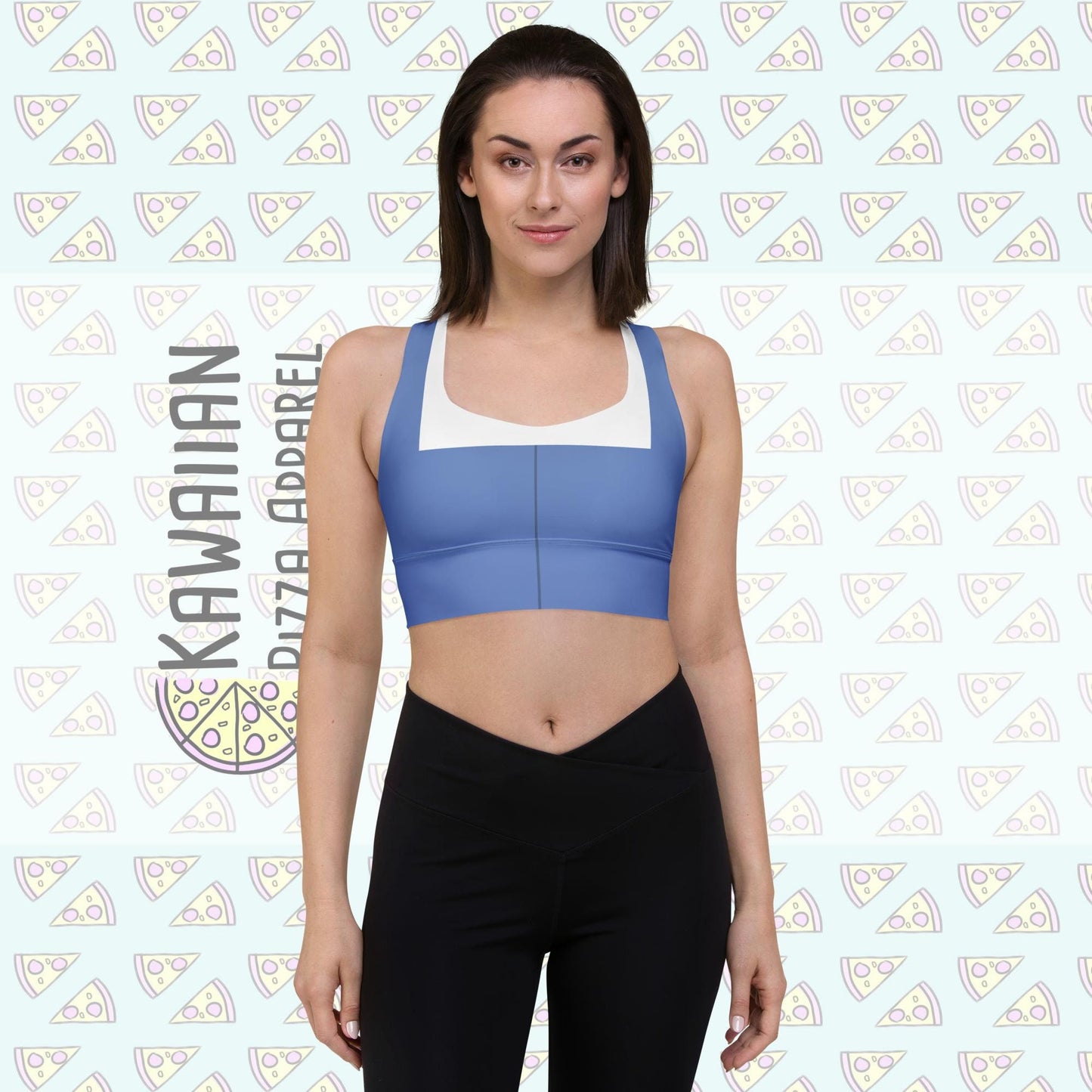 RUSH ORDER: Town Belle Inspired All-Over Print Recycled Longline Sports Bra