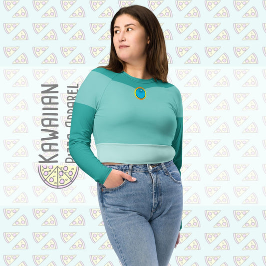 RUSH ORDER: Jasmine Inspired Recycled long-sleeve crop top