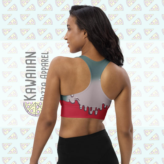RUSH ORDER: Poison Apple Inspired All-Over Print Recycled Longline Sports Bra