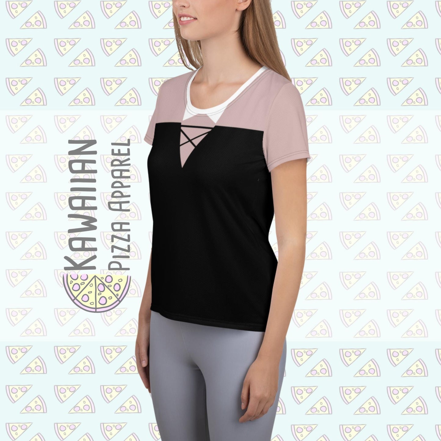 RUSH ORDER: Briar Rose Inspired All-Over Print Women's Athletic T-shirt