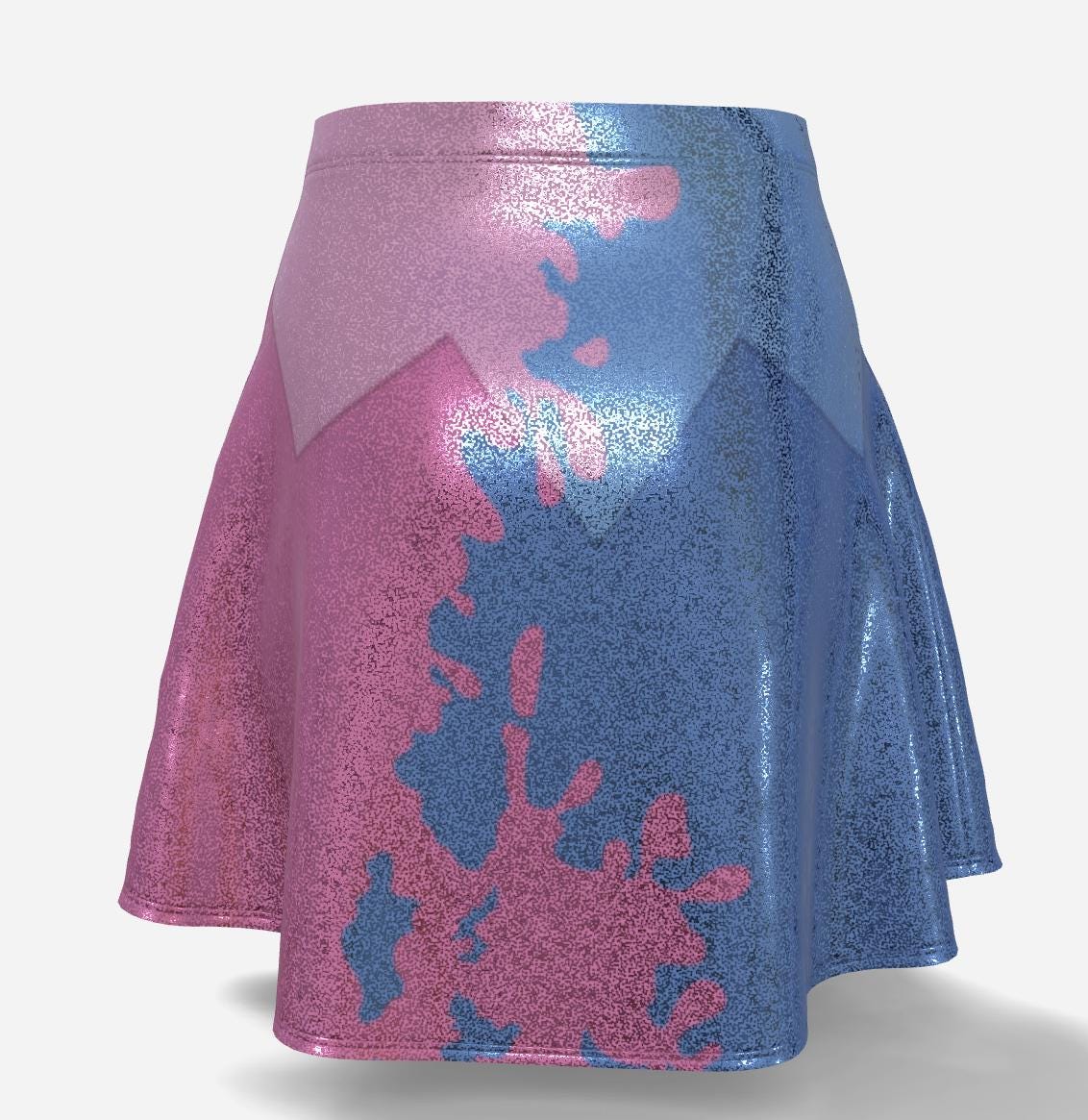 RUSH ORDER: Aurora Inspired Glitter Flare Skirt