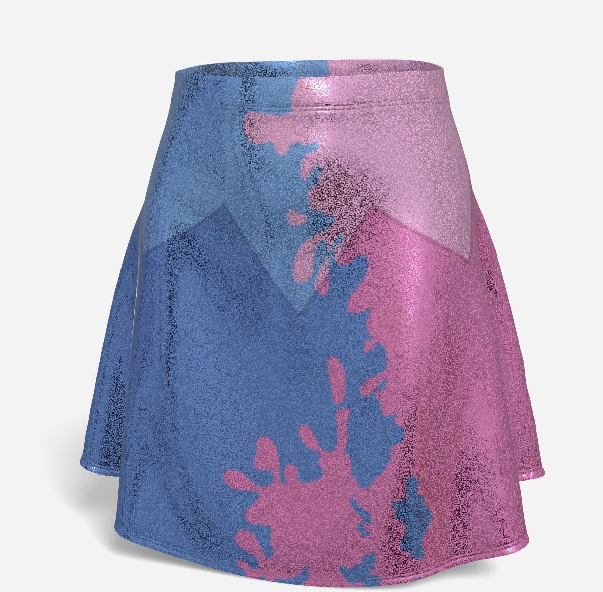 RUSH ORDER: Aurora Inspired Glitter Flare Skirt
