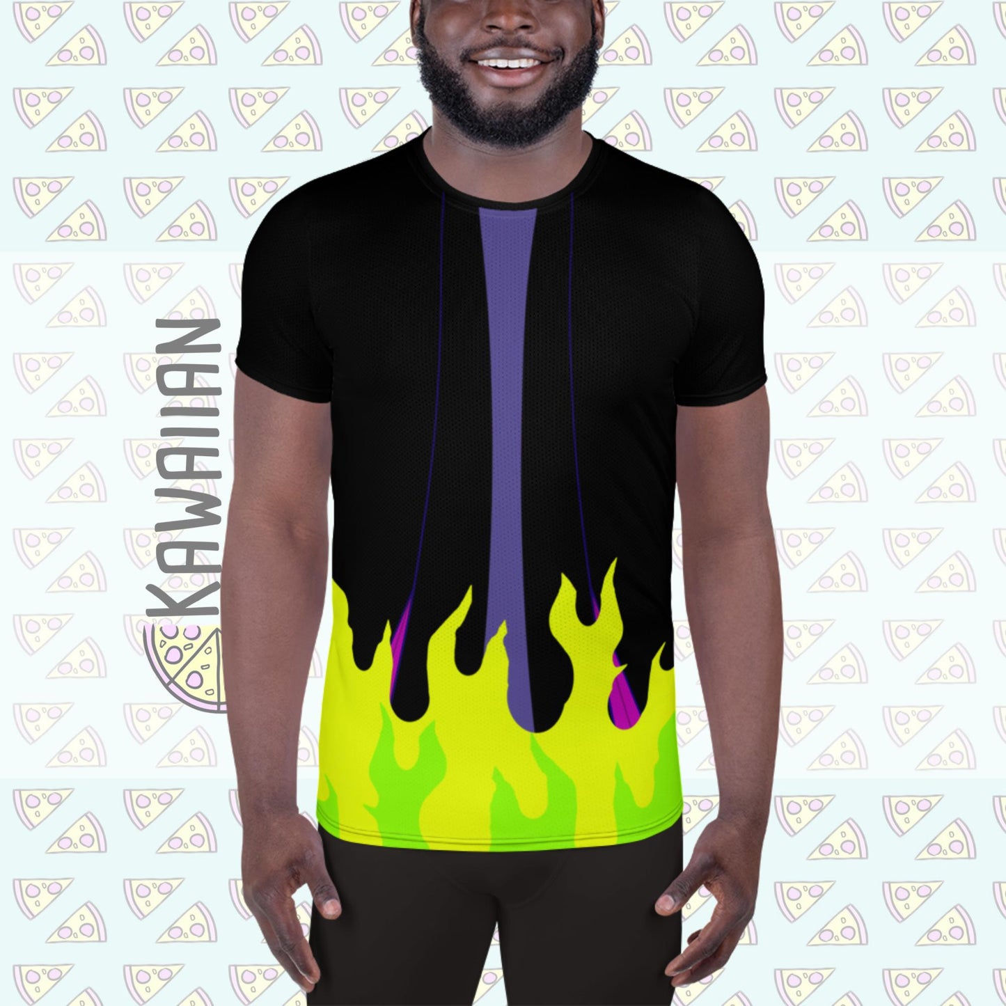 RUSH ORDER: Maleficent Inspired All-Over Print Men's Athletic T-shirt