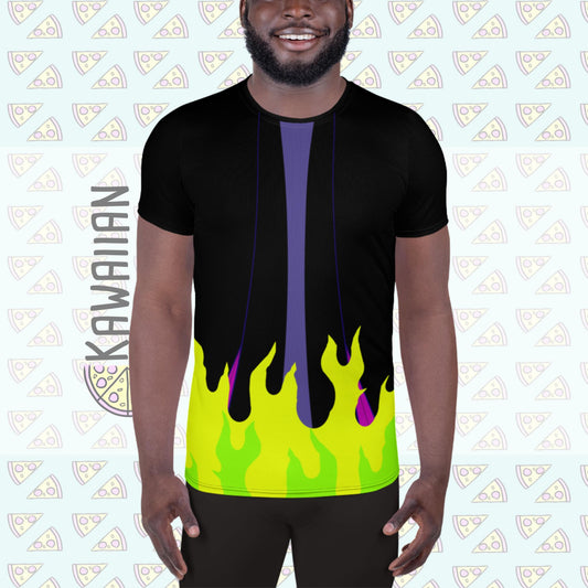 RUSH ORDER: Maleficent Inspired All-Over Print Men's Athletic T-shirt