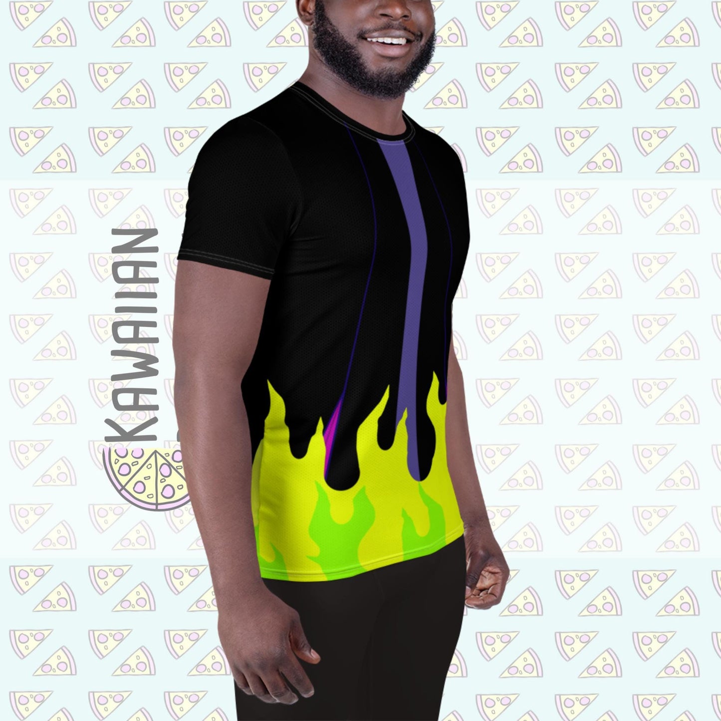 RUSH ORDER: Maleficent Inspired All-Over Print Men's Athletic T-shirt