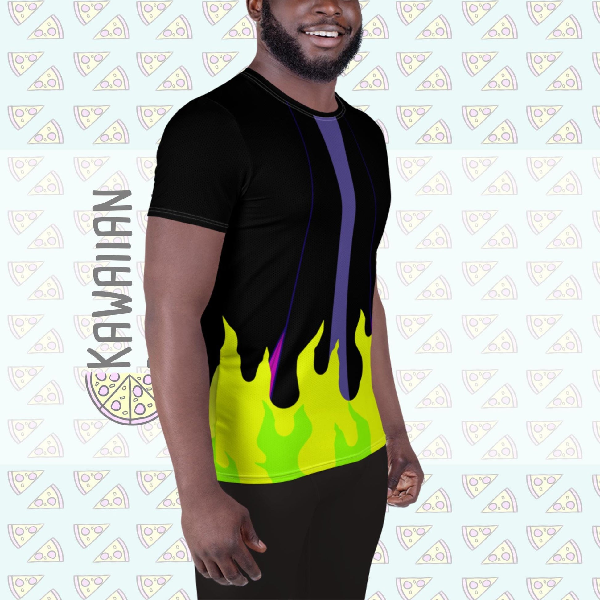 RUSH ORDER: Maleficent Inspired All-Over Print Men's Athletic T-shirt