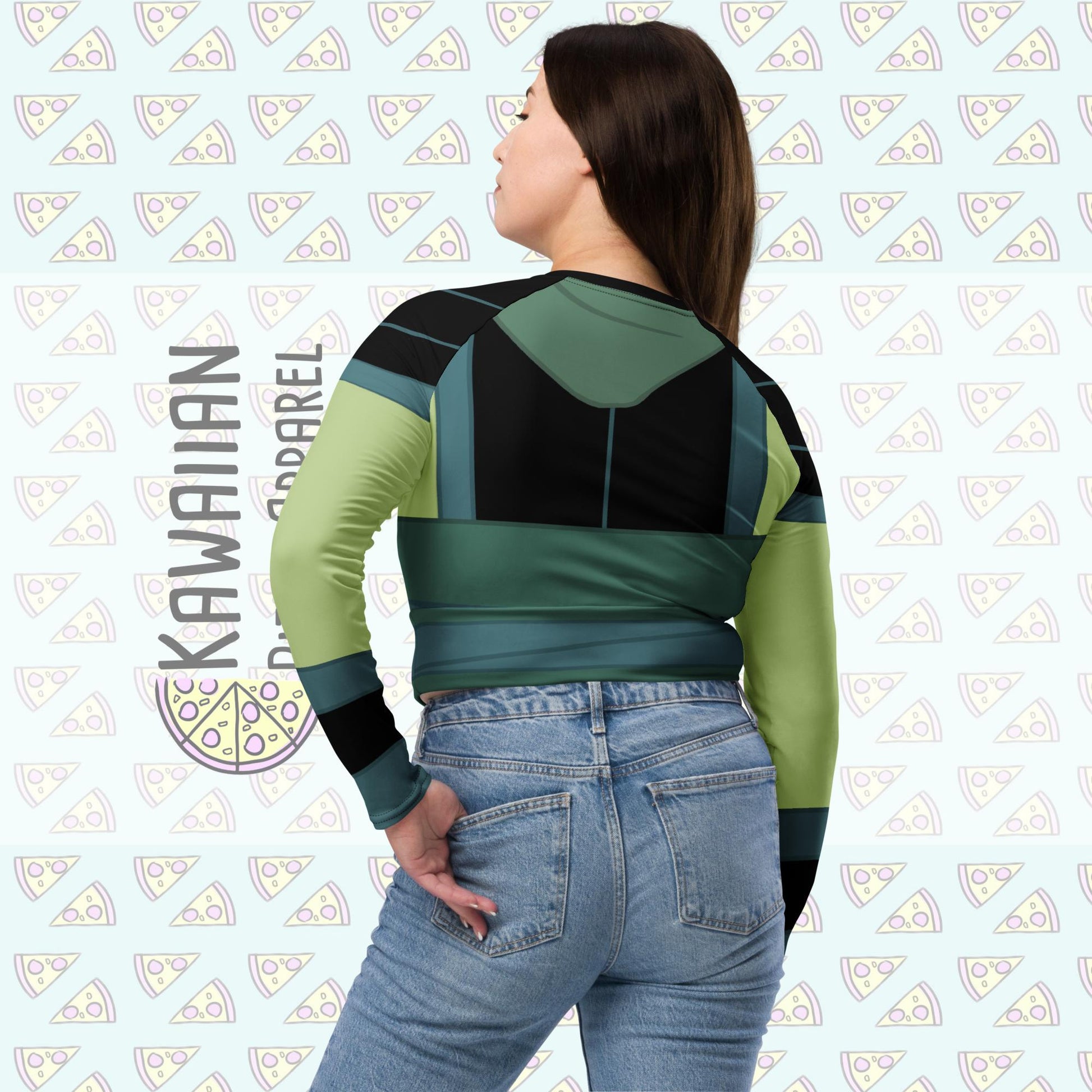 RUSH ORDER: Ping Inspired Recycled long-sleeve crop top