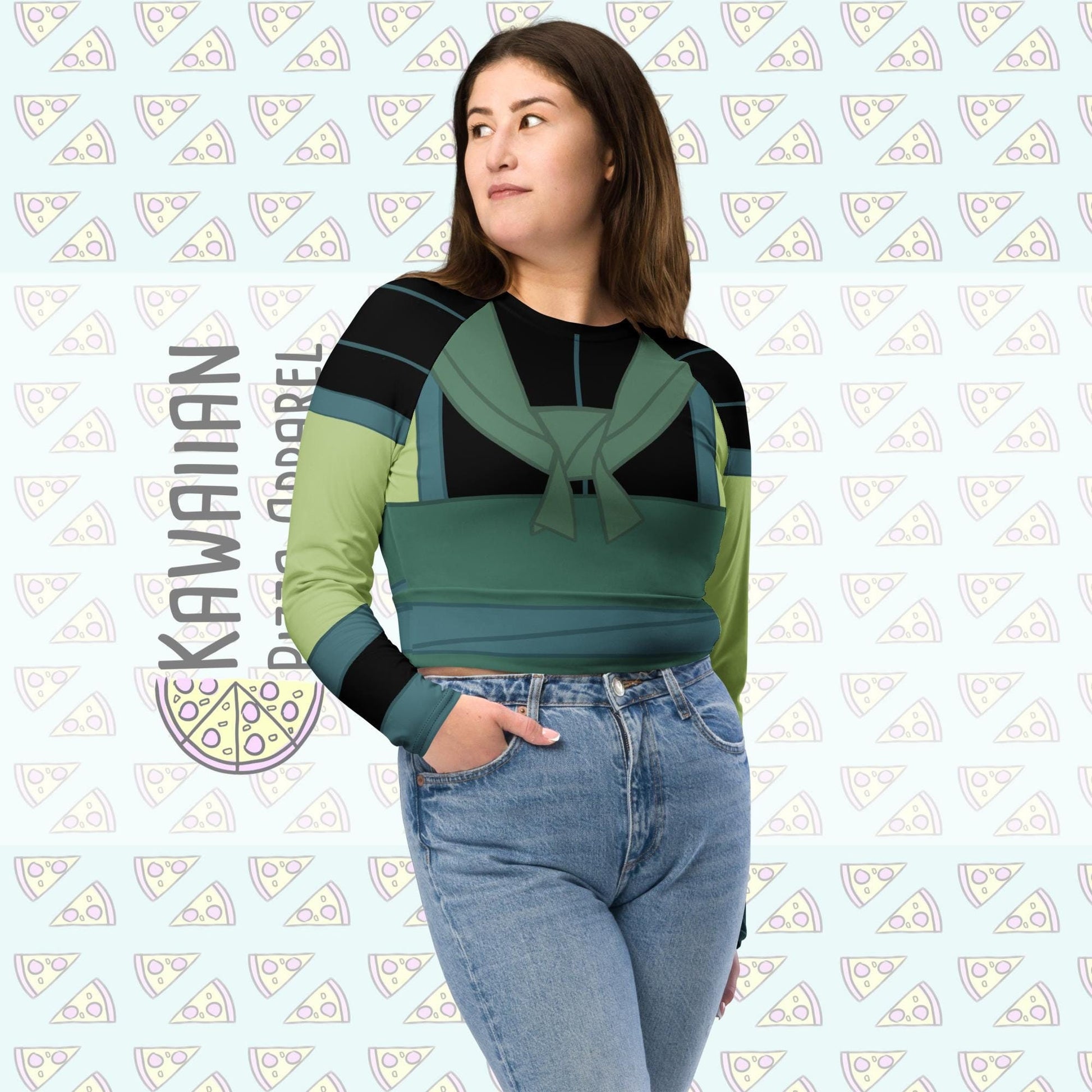 RUSH ORDER: Ping Inspired Recycled long-sleeve crop top