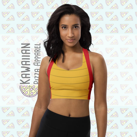 RUSH ORDER: Mushu Inspired All-Over Print Recycled Longline Sports Bra