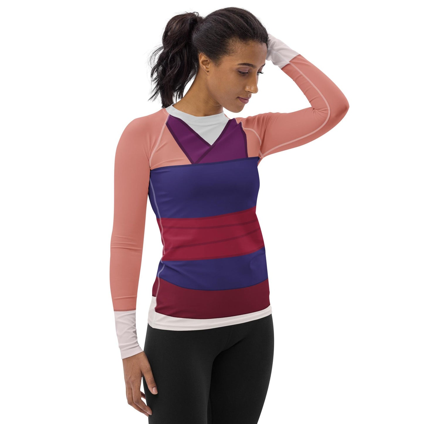 RUSH ORDER: Women's Pink Mulan Inspired ATHLETIC Long Sleeve