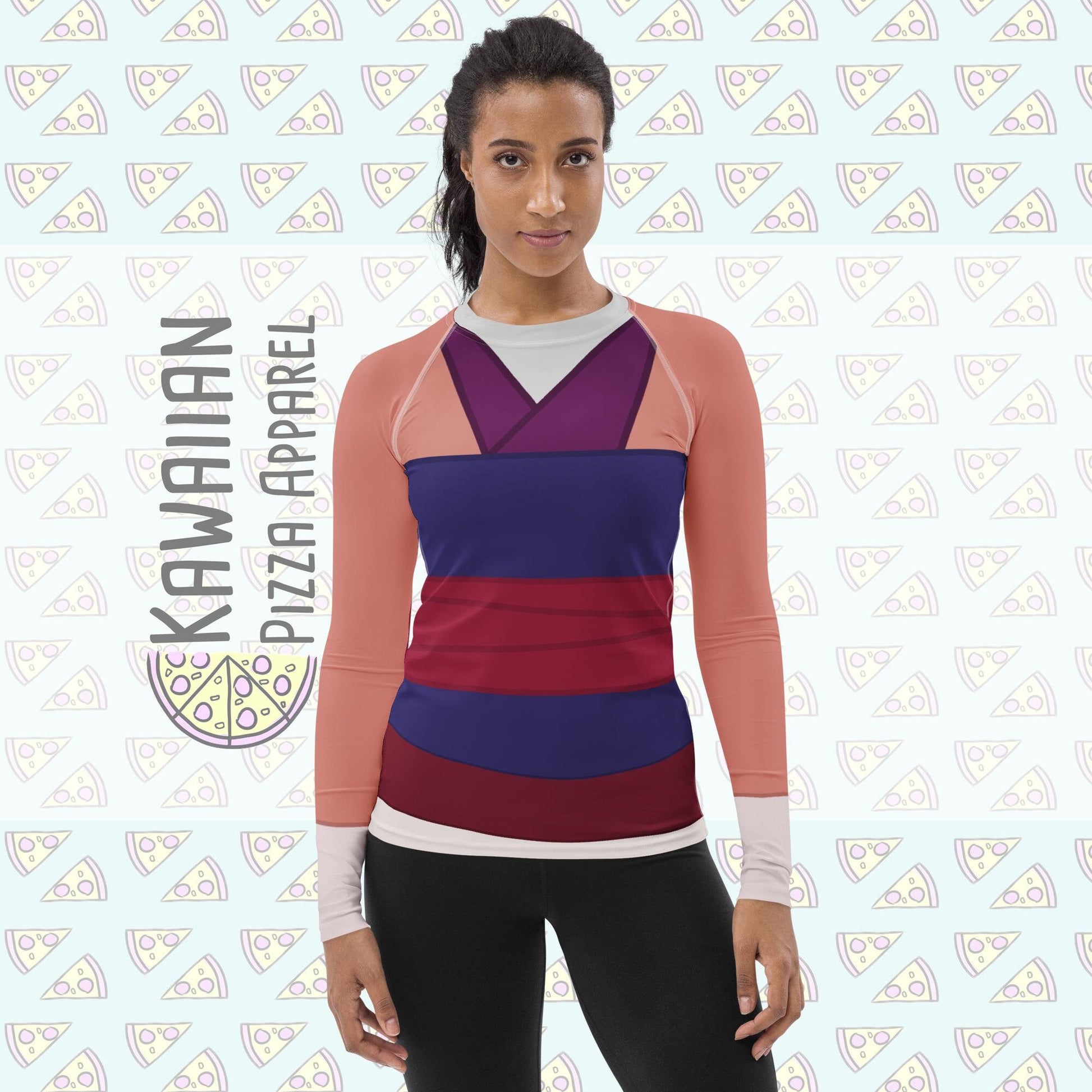 RUSH ORDER: Women's Pink Mulan Inspired ATHLETIC Long Sleeve