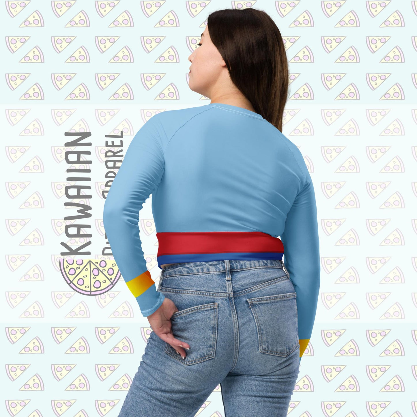 RUSH ORDER: Genie Inspired Recycled long-sleeve crop top