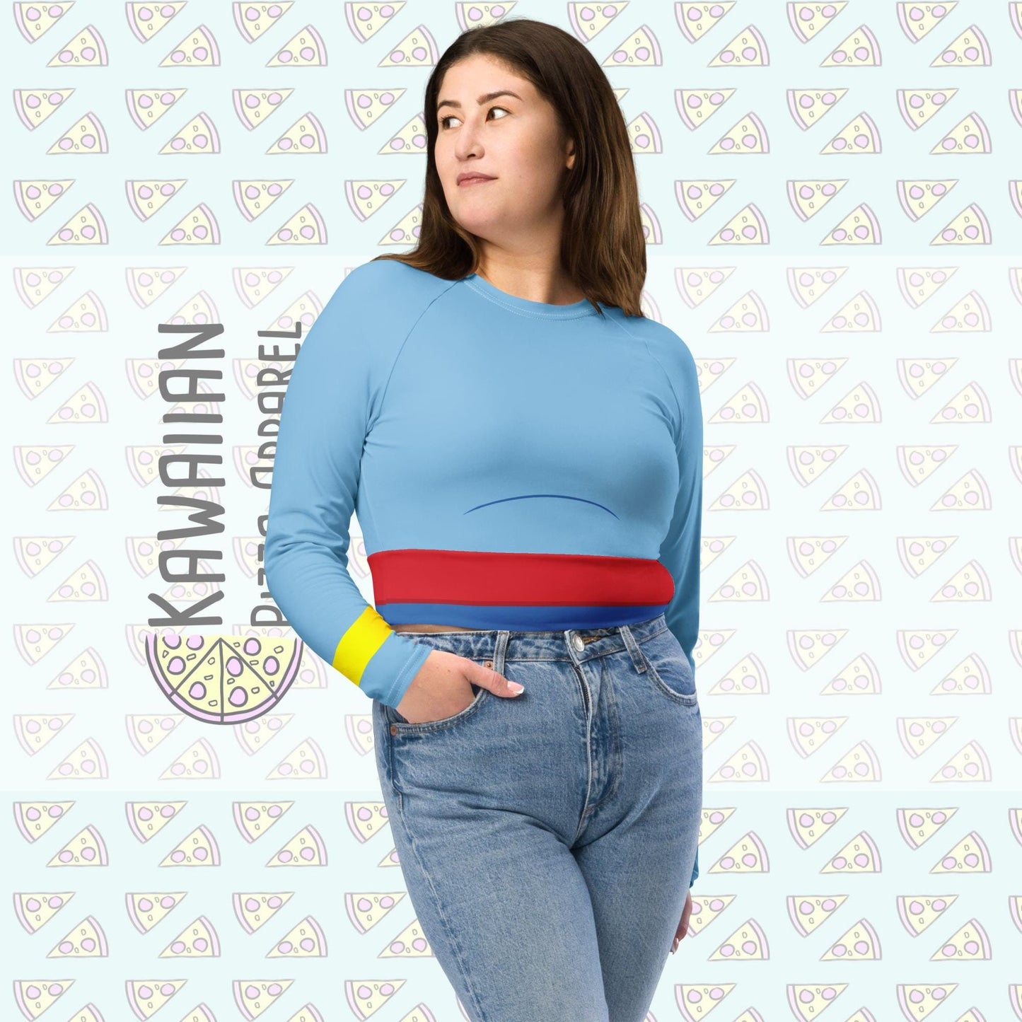 RUSH ORDER: Genie Inspired Recycled long-sleeve crop top