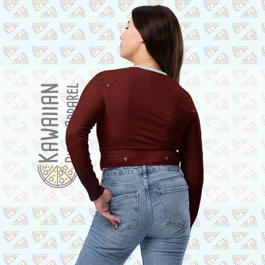 RUSH ORDER: Quill Inspired Recycled long-sleeve crop top