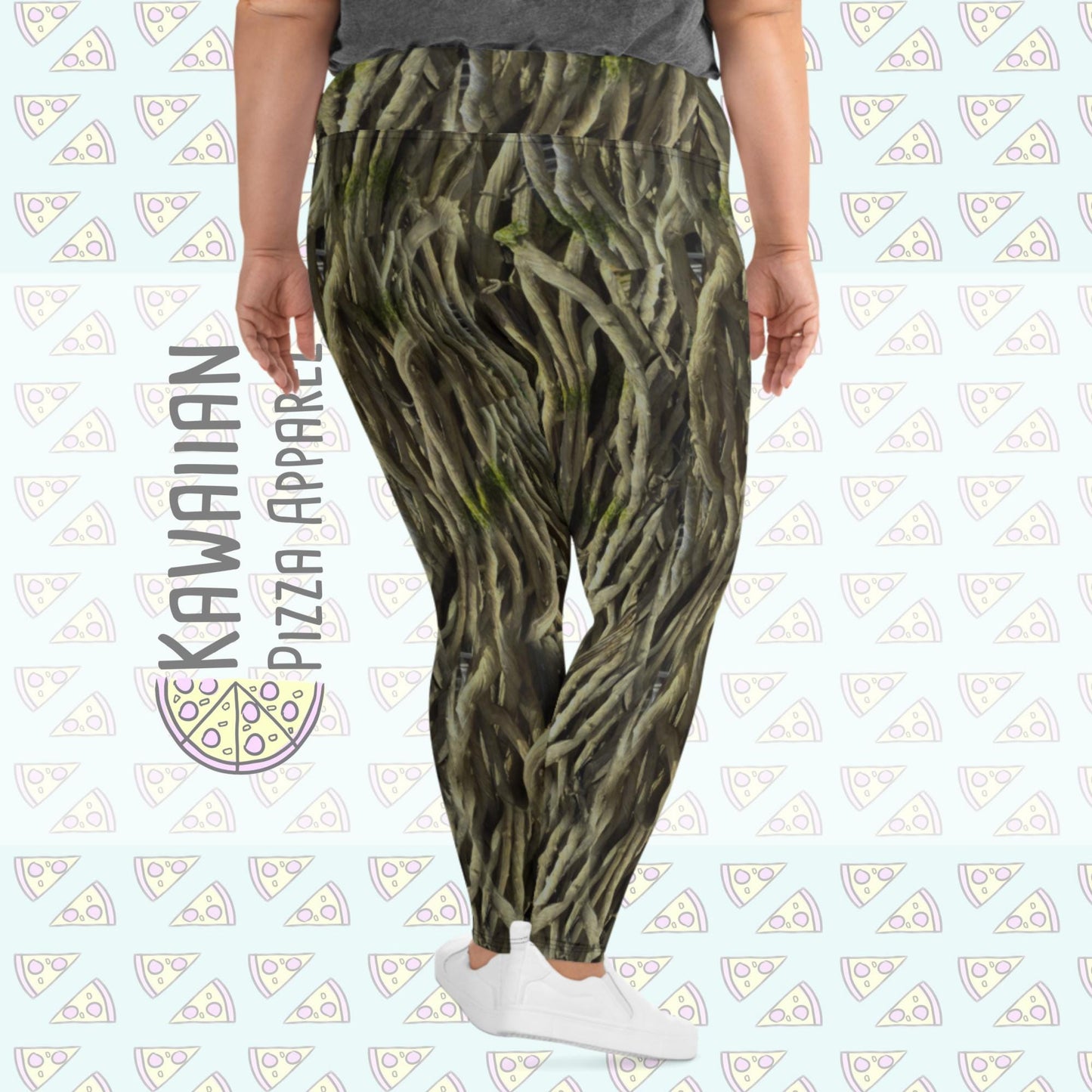 RUSH ORDER: Groot Inspired All-Over Print Plus Size Leggings