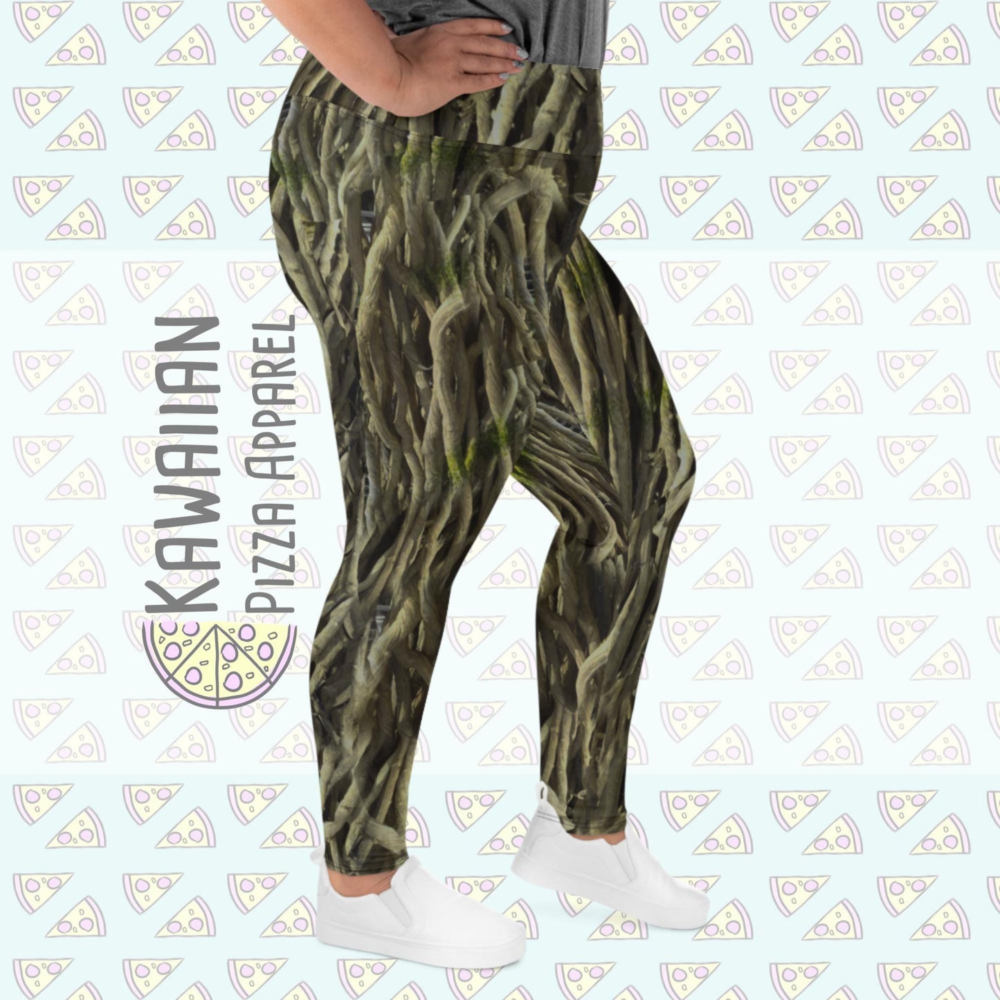 RUSH ORDER: Groot Inspired All-Over Print Plus Size Leggings