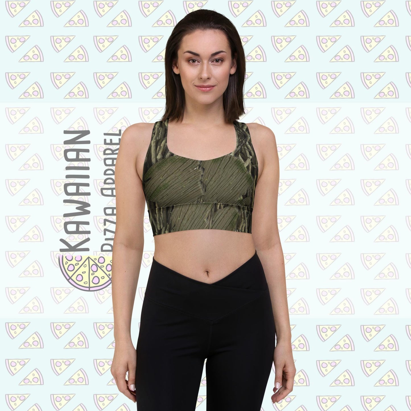 RUSH ORDER: Groot Inspired Recycled Longline Sports Bra