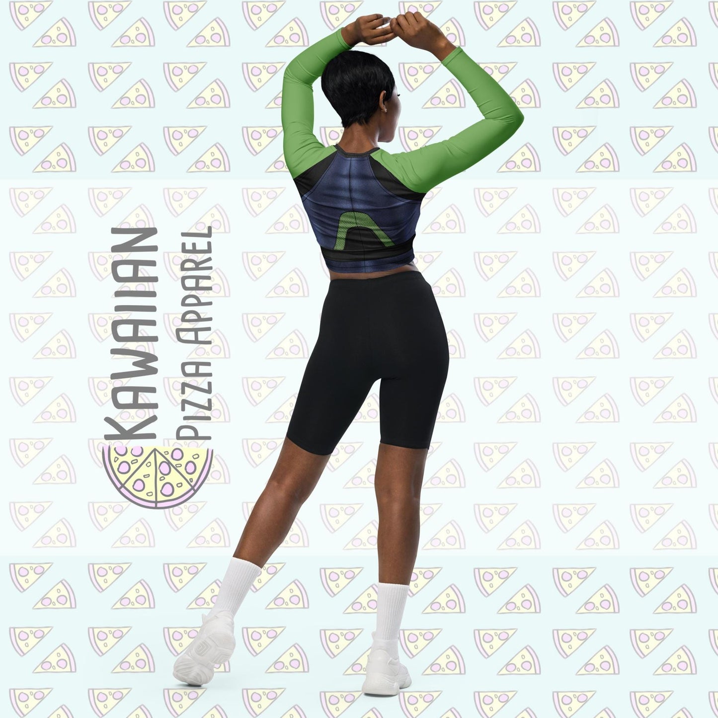 RUSH ORDER: Gamora Inspired Recycled long-sleeve crop top