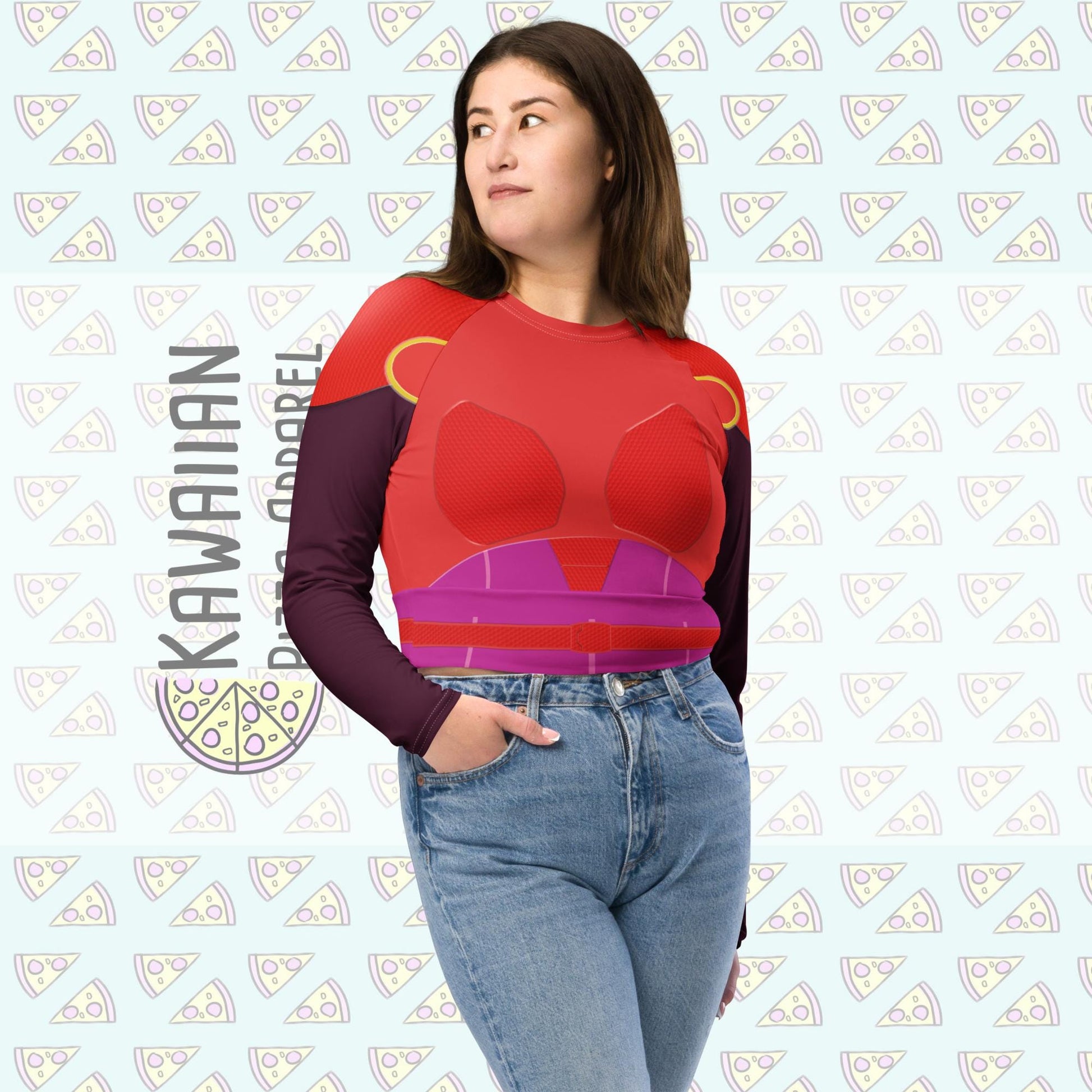 RUSH ORDER: Honey Lemon Inspired Recycled long-sleeve crop top