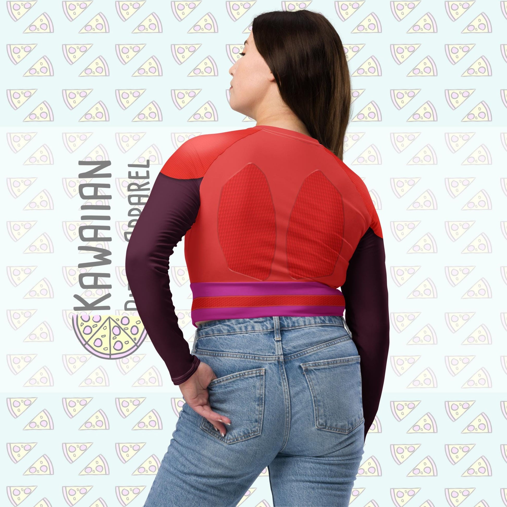 RUSH ORDER: Honey Lemon Inspired Recycled long-sleeve crop top