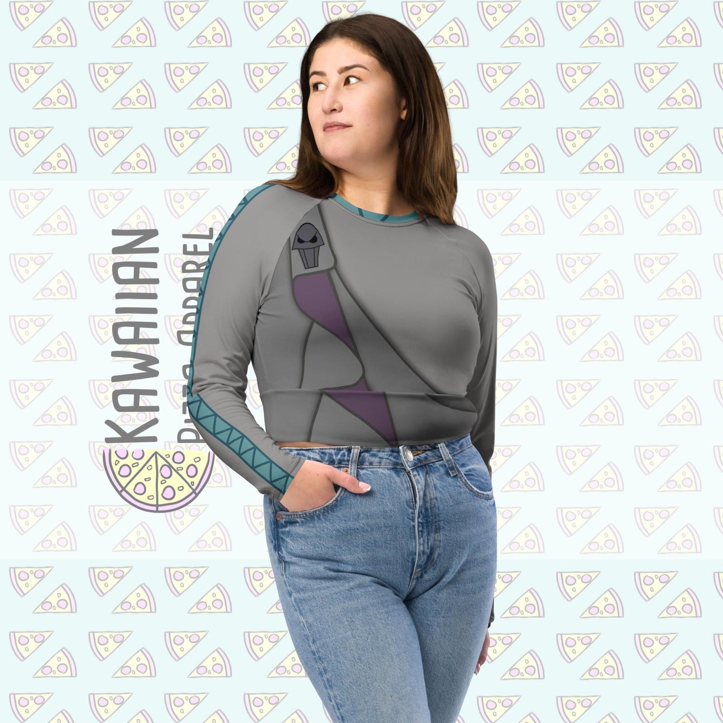 RUSH ORDER: Hades Inspired Recycled long-sleeve crop top