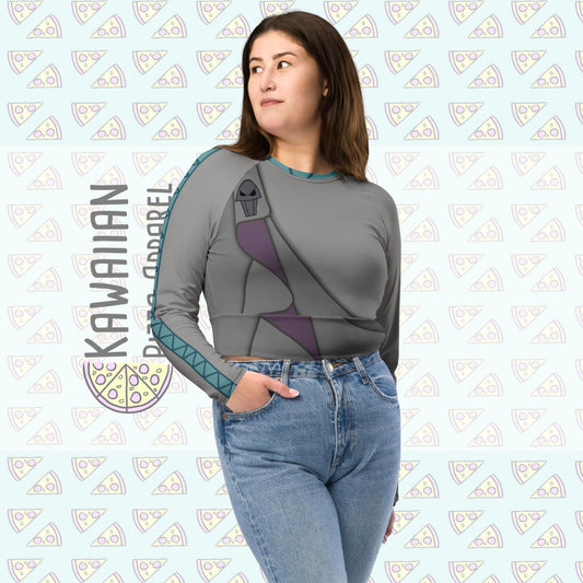 RUSH ORDER: Hades Inspired Recycled long-sleeve crop top