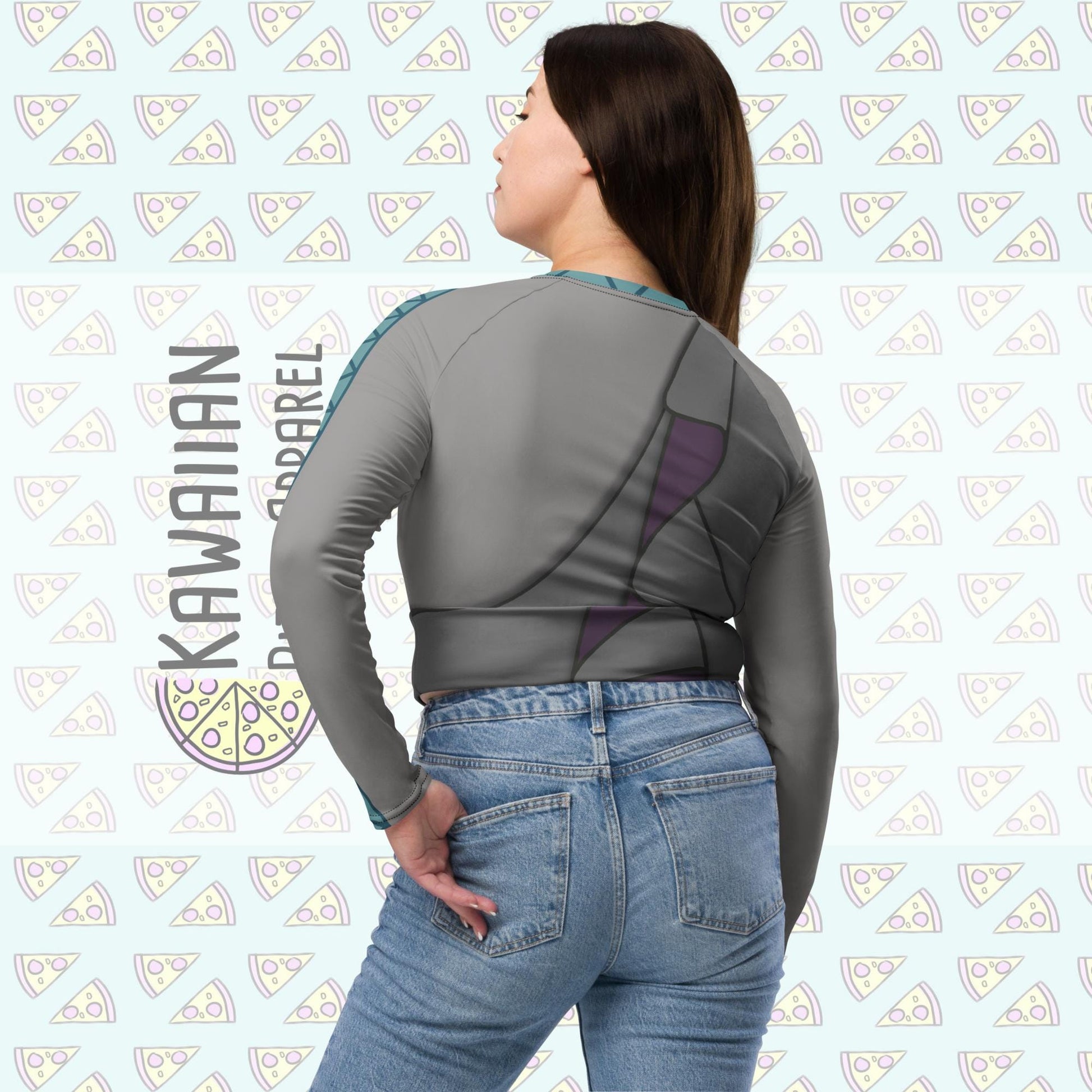 RUSH ORDER: Hades Inspired Recycled long-sleeve crop top