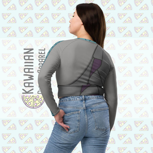 RUSH ORDER: Hades Inspired Recycled long-sleeve crop top