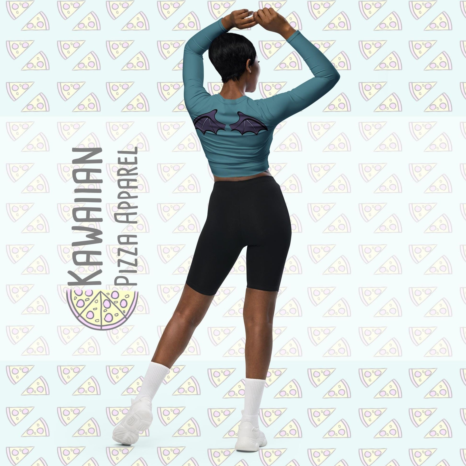 RUSH ORDER: Panic Inspired Recycled long-sleeve crop top