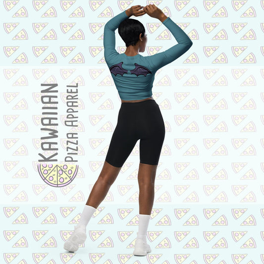 RUSH ORDER: Panic Inspired Recycled long-sleeve crop top