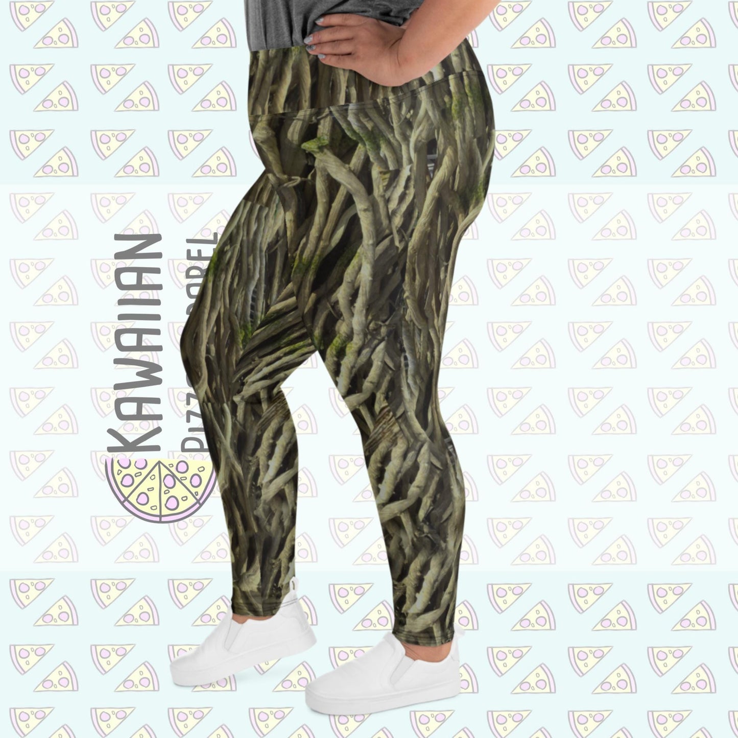 RUSH ORDER: Groot Inspired All-Over Print Plus Size Leggings