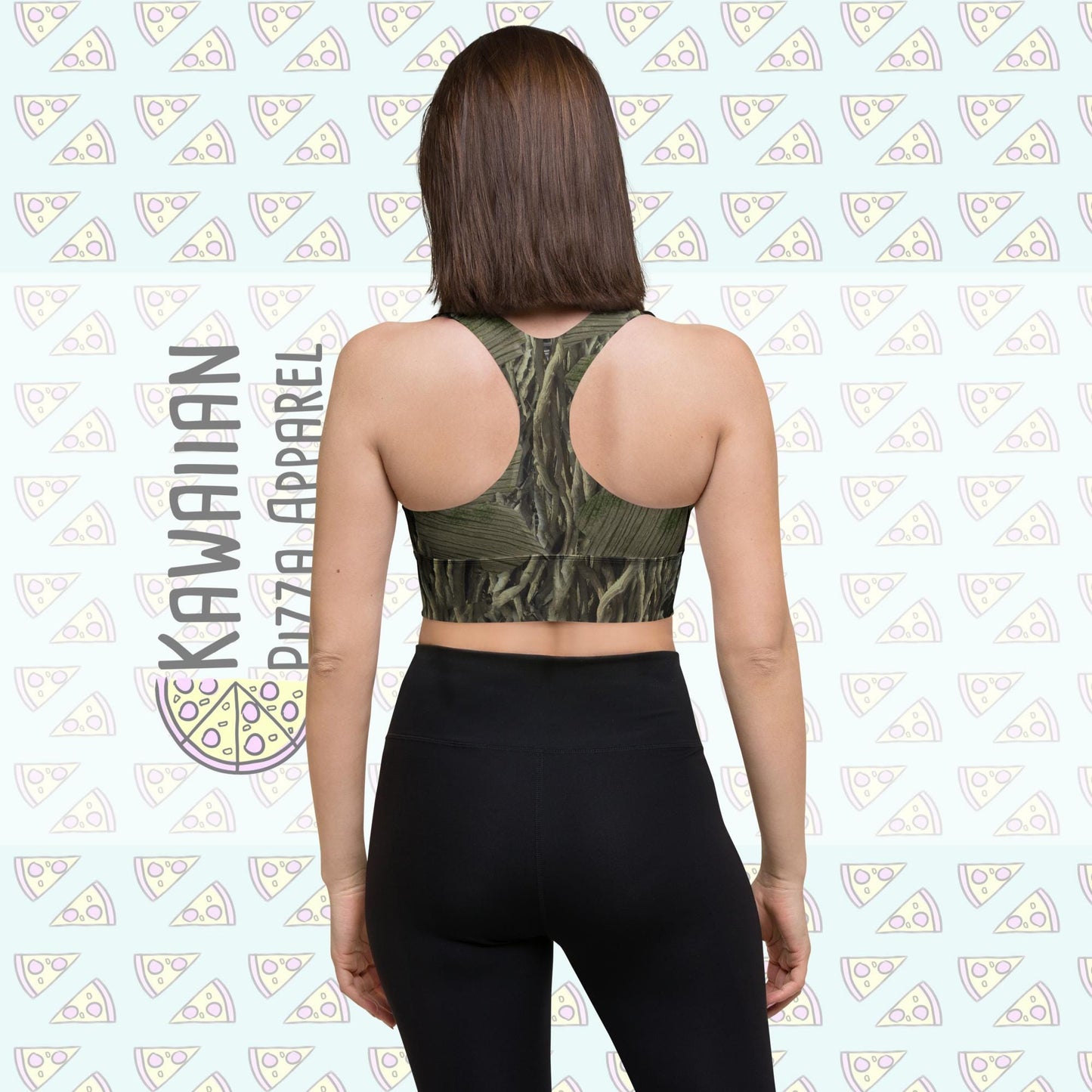 RUSH ORDER: Groot Inspired Recycled Longline Sports Bra