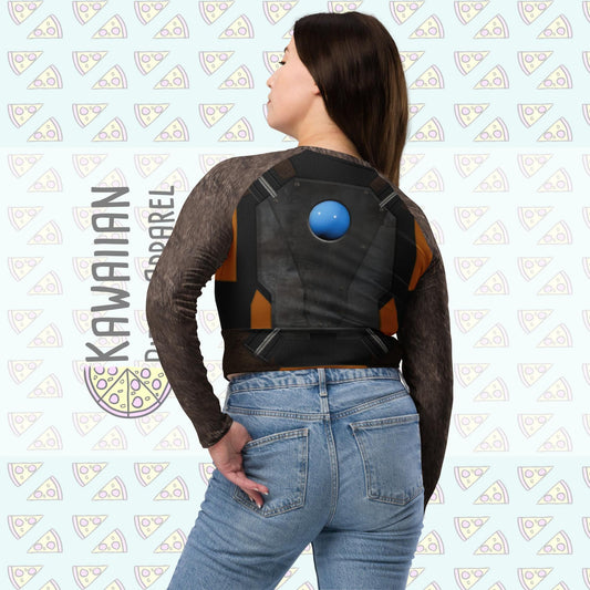 RUSH ORDER: Rocket Inspired Recycled long-sleeve crop top
