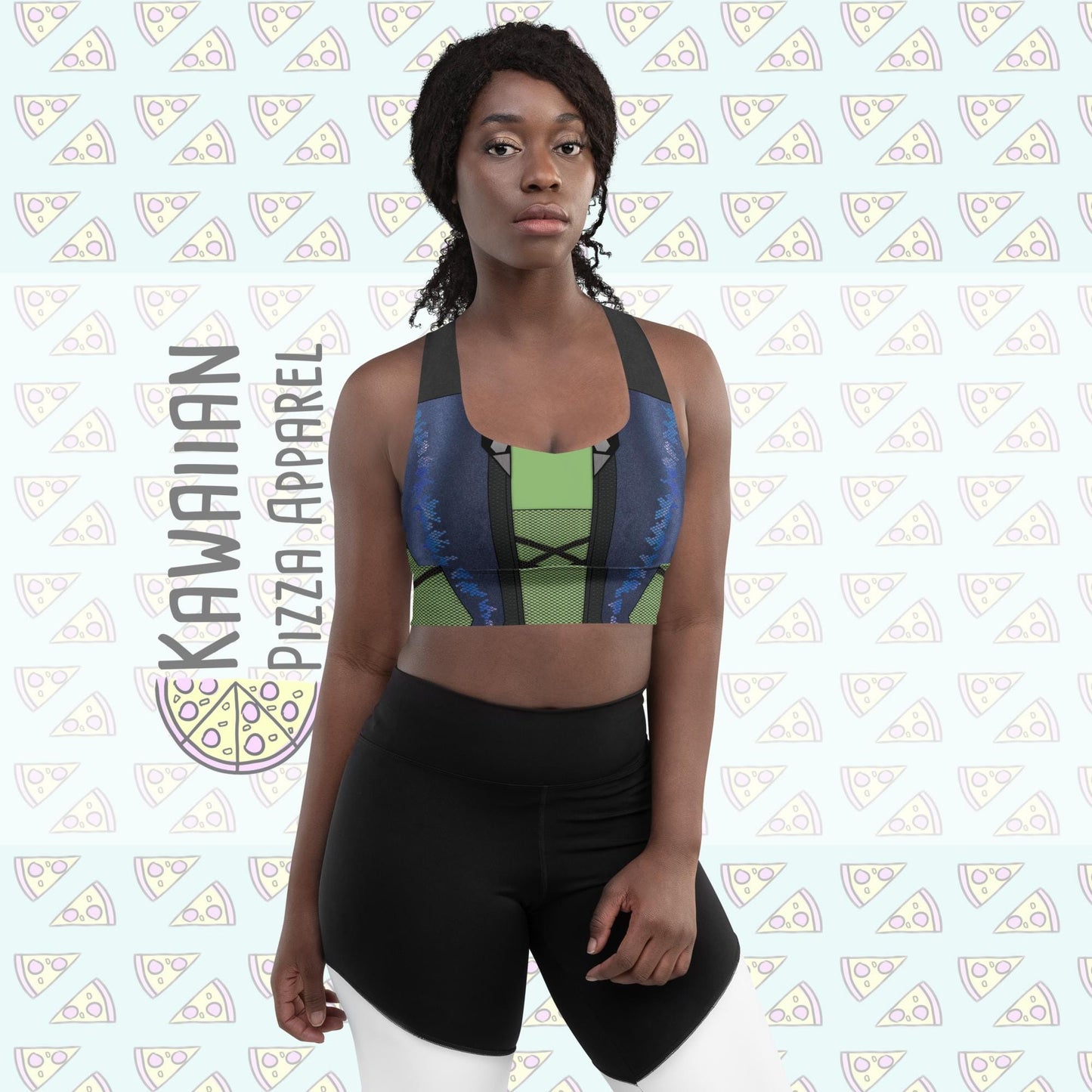 RUSH ORDER: Gamora Inspired Recycled Longline Sports Bra