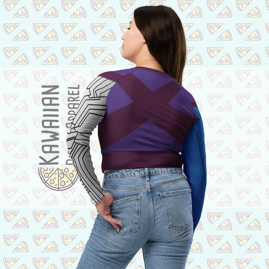 RUSH ORDER: Nebula Inspired Recycled long-sleeve crop top